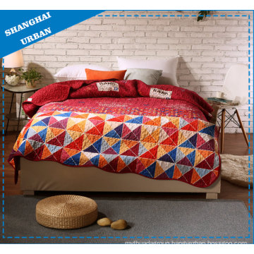 100%Polyester Print Home Bedding Scallop Quilt